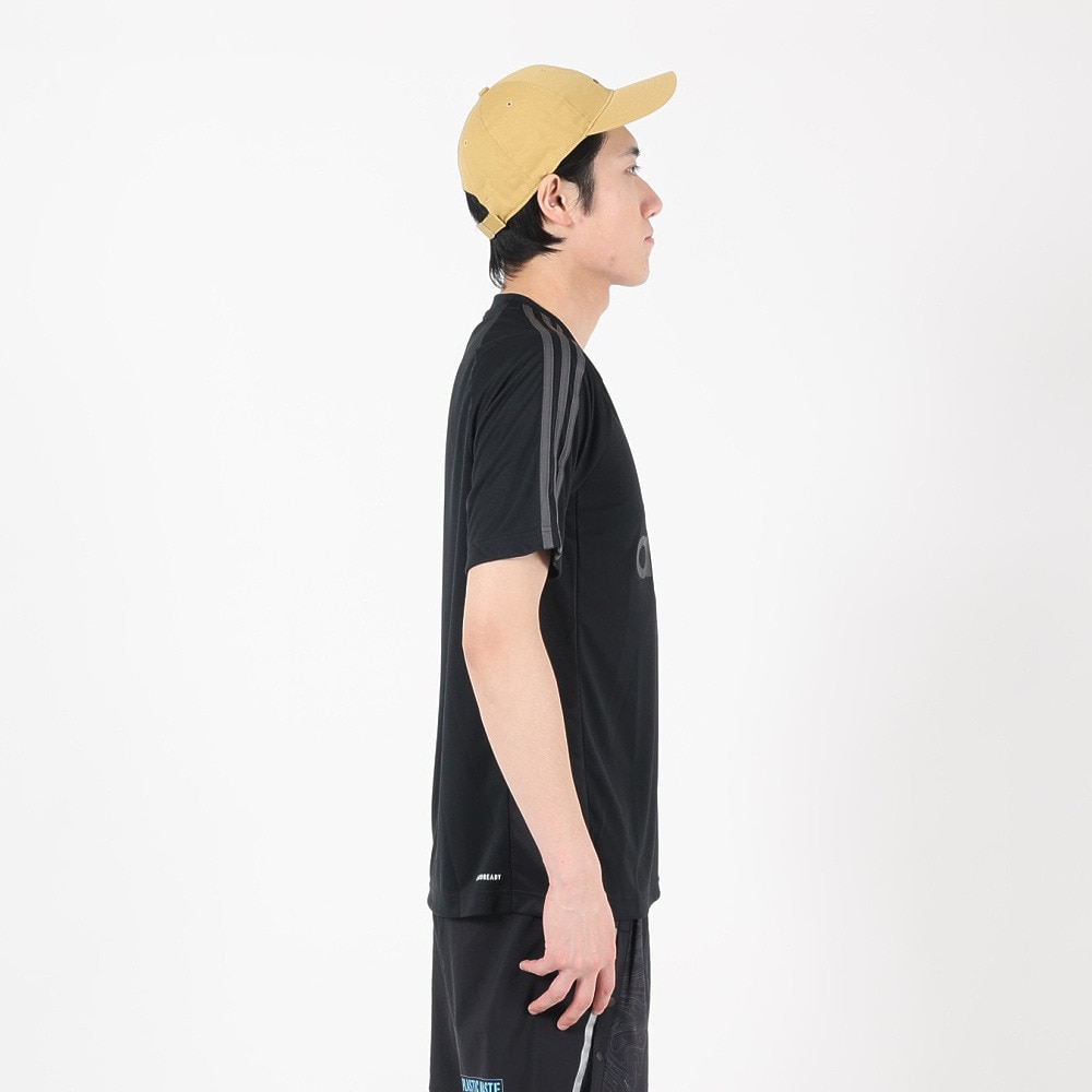 アディダス（adidas）（メンズ）半袖Tシャツ メンズ 黒 AEROREADY セレーノ ロゴ IZA37-H28928