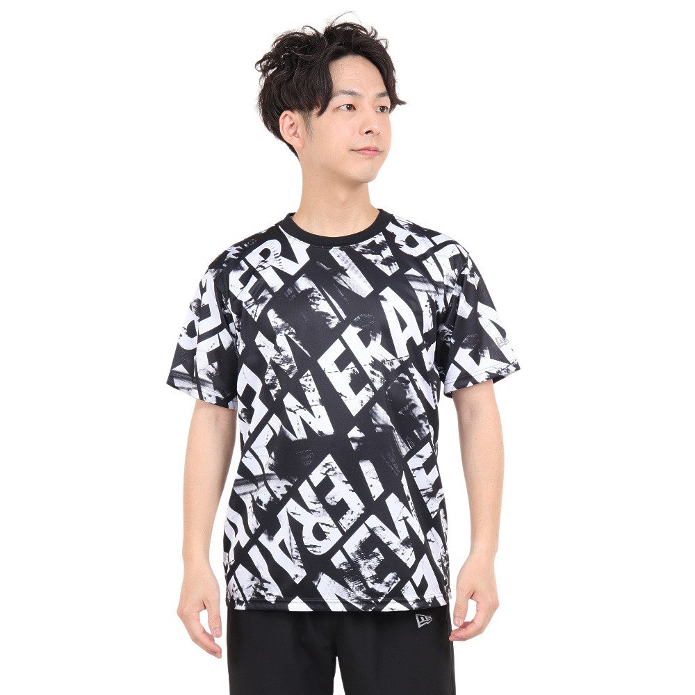 ニューエラ（NEW ERA）（メンズ）半袖 Tシャツ メンズ 吸汗速乾 テック  Allover Logo 13516840