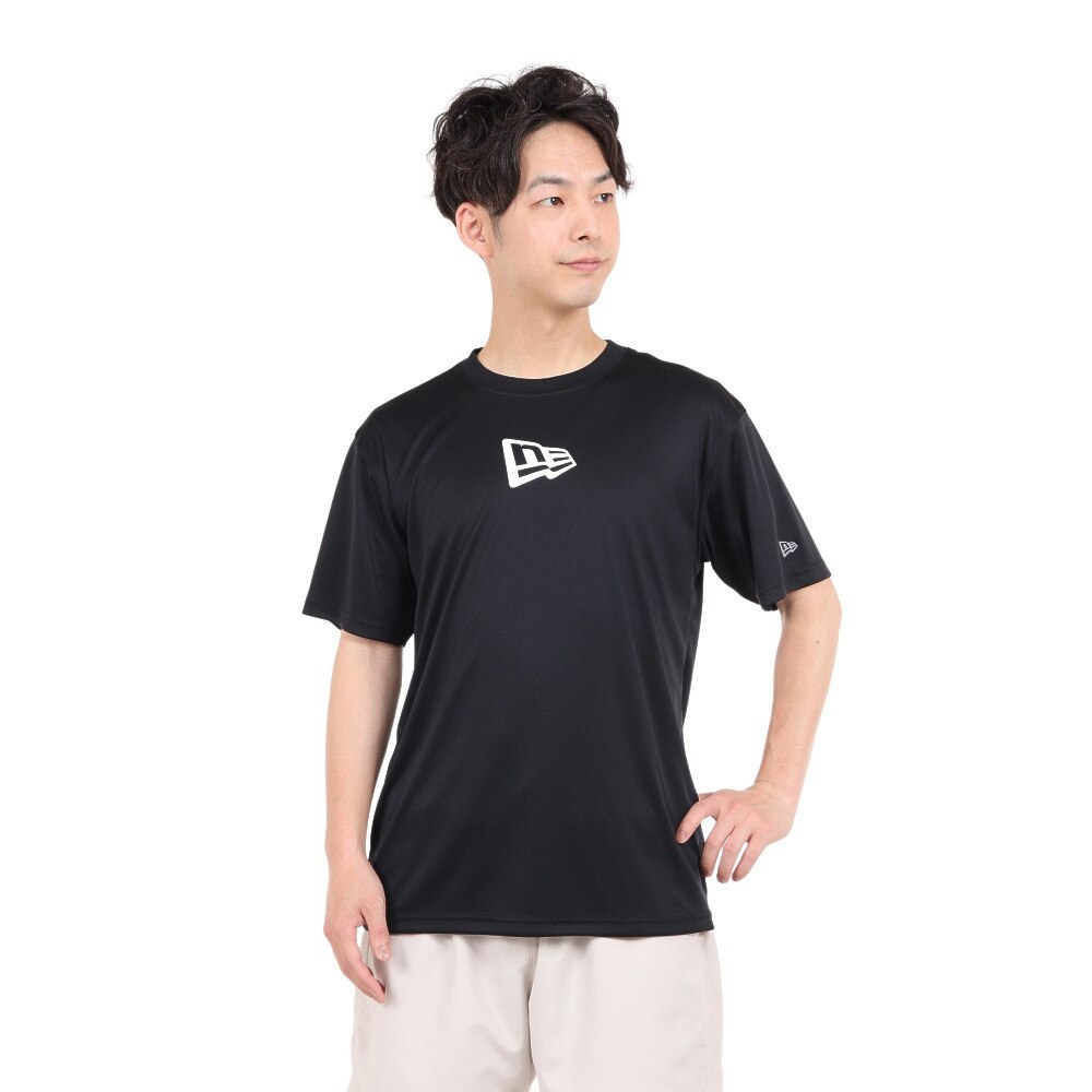 ニューエラ（NEW ERA）（メンズ）半袖Tシャツ メンズ 吸汗速乾 ラッシュ バーチカルロゴ 13516842 ドライ