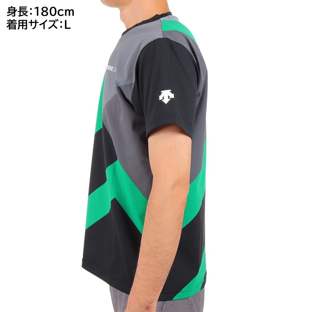 デサント（DESCENTE）（メンズ）半袖Tシャツ メンズ S.F.TECH SUNSCREEN DMMUJA50 BKGR