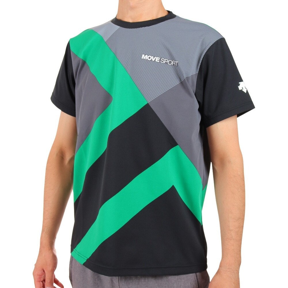 デサント（DESCENTE）（メンズ）半袖Tシャツ メンズ S.F.TECH SUNSCREEN DMMUJA50 BKGR