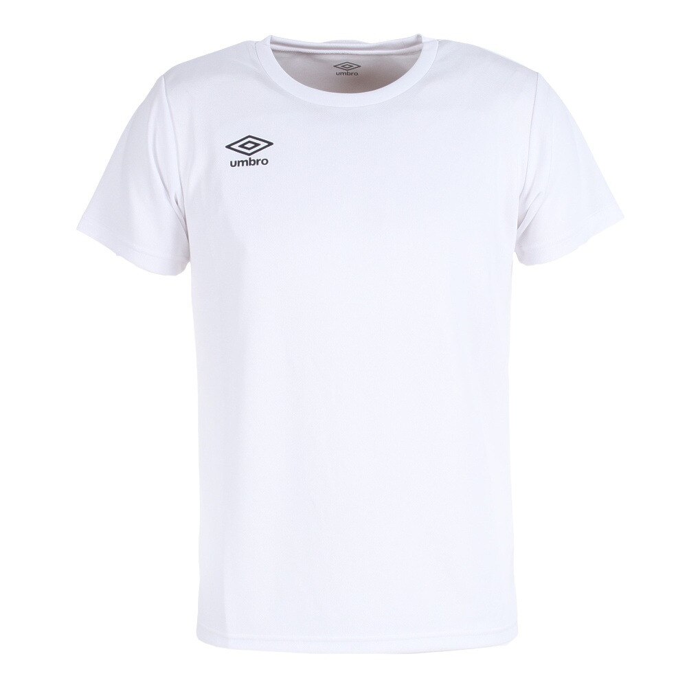 アンブロ（UMBRO）（メンズ）半袖Tシャツ メンズ ワンポイント ドライ UMUTJA55 WHT