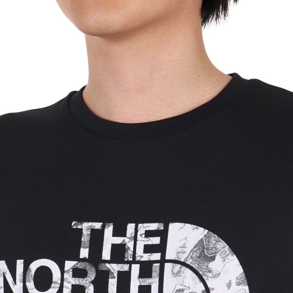 ノースフェイス（THE NORTH FACE）（メンズ）半袖Tシャツ メンズ CAMO EMB ロゴ  NT82388 K