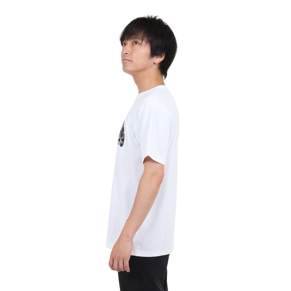 ノースフェイス（THE NORTH FACE）（メンズ）半袖Tシャツ メンズ カモ エンブロイダリー ロゴ NT82388 W