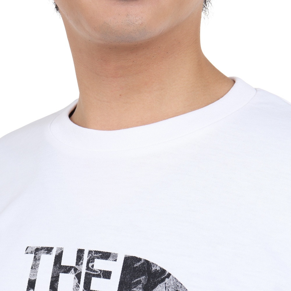 ノースフェイス（THE NORTH FACE）（メンズ）半袖Tシャツ メンズ カモ エンブロイダリー ロゴ NT82388 W