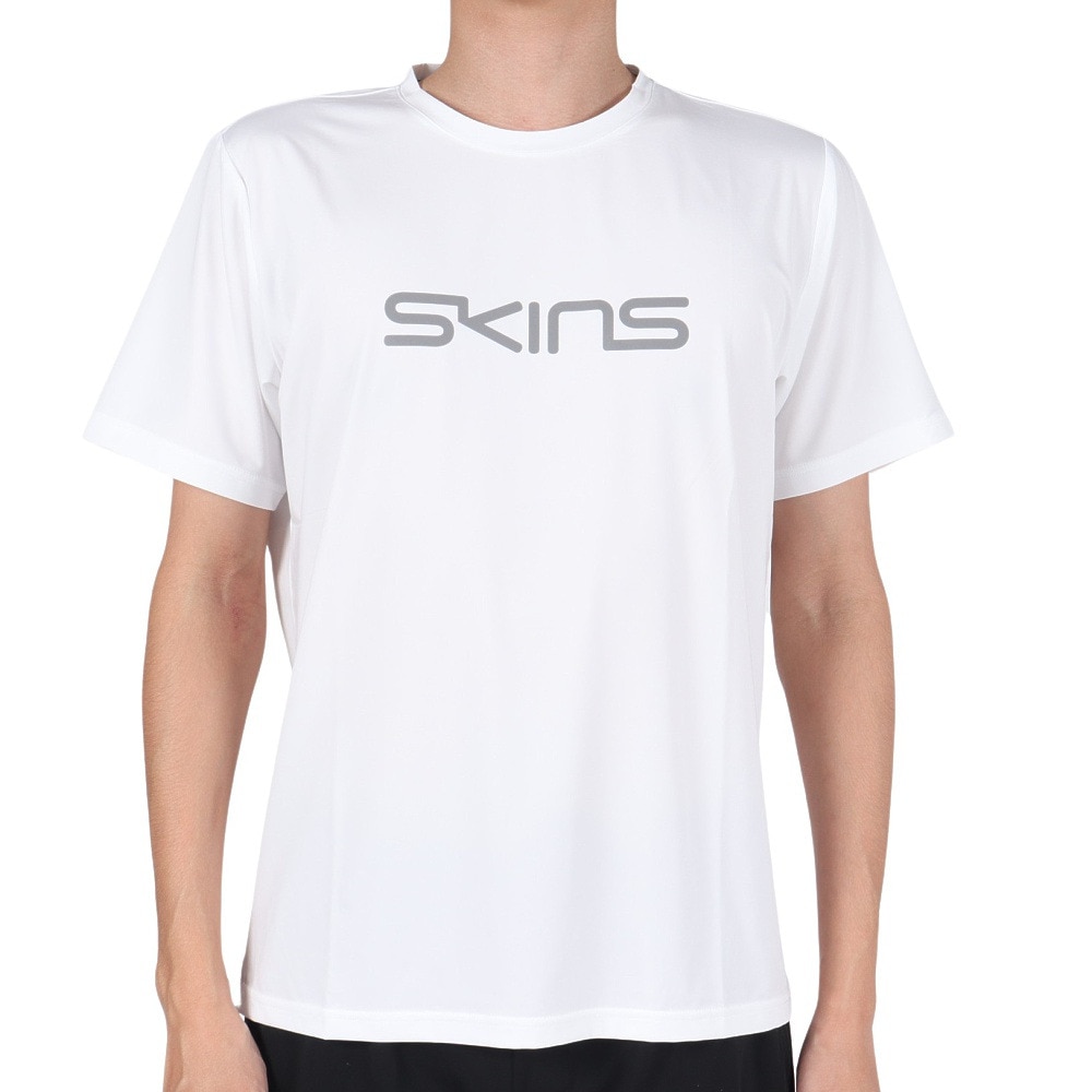 スキンズ（SKINS）（メンズ）ロゴプリント半袖Tシャツ 184-29941-004