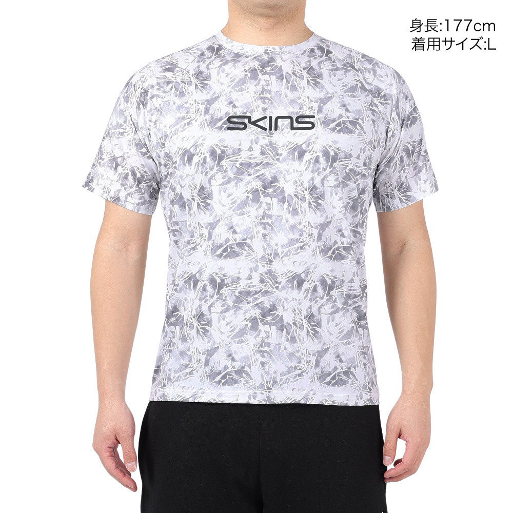 スキンズ（SKINS）（メンズ）ラグラン プリント半袖Tシャツ 184