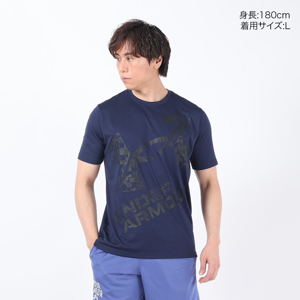 アンダーアーマー（UNDER ARMOUR）（メンズ）テック XLロゴ ショートスリーブTシャツ 1384796 410