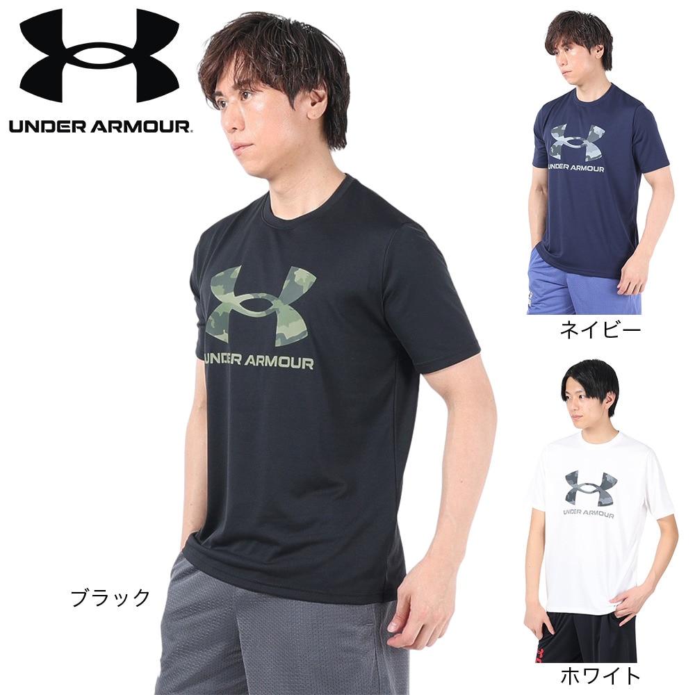 アンダーアーマー（UNDER ARMOUR）（メンズ）テック カモ ビッグロゴ ショートスリーブTシャツ 1384797 100