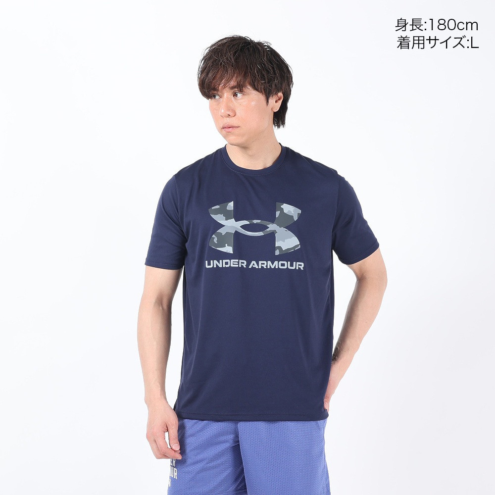 アンダーアーマー（UNDER ARMOUR）（メンズ）テック カモ ビッグロゴ ショートスリーブTシャツ 1384797 410