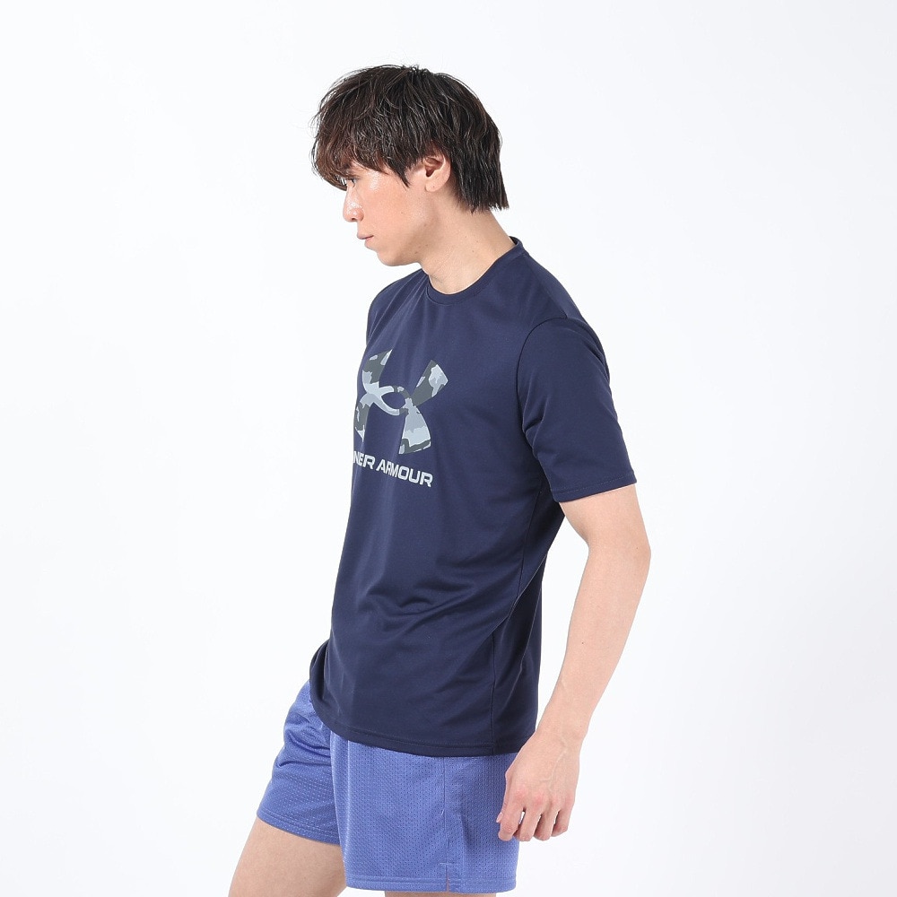 アンダーアーマー（UNDER ARMOUR）（メンズ）テック カモ ビッグロゴ ショートスリーブTシャツ 1384797 410