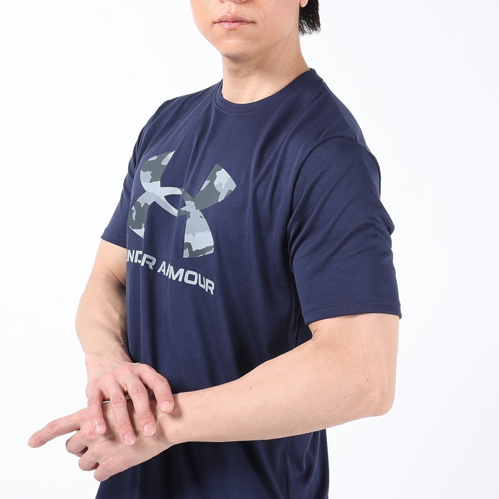 アンダーアーマー（UNDER ARMOUR）（メンズ）テック カモ ビッグロゴ ショートスリーブTシャツ 1384797 410