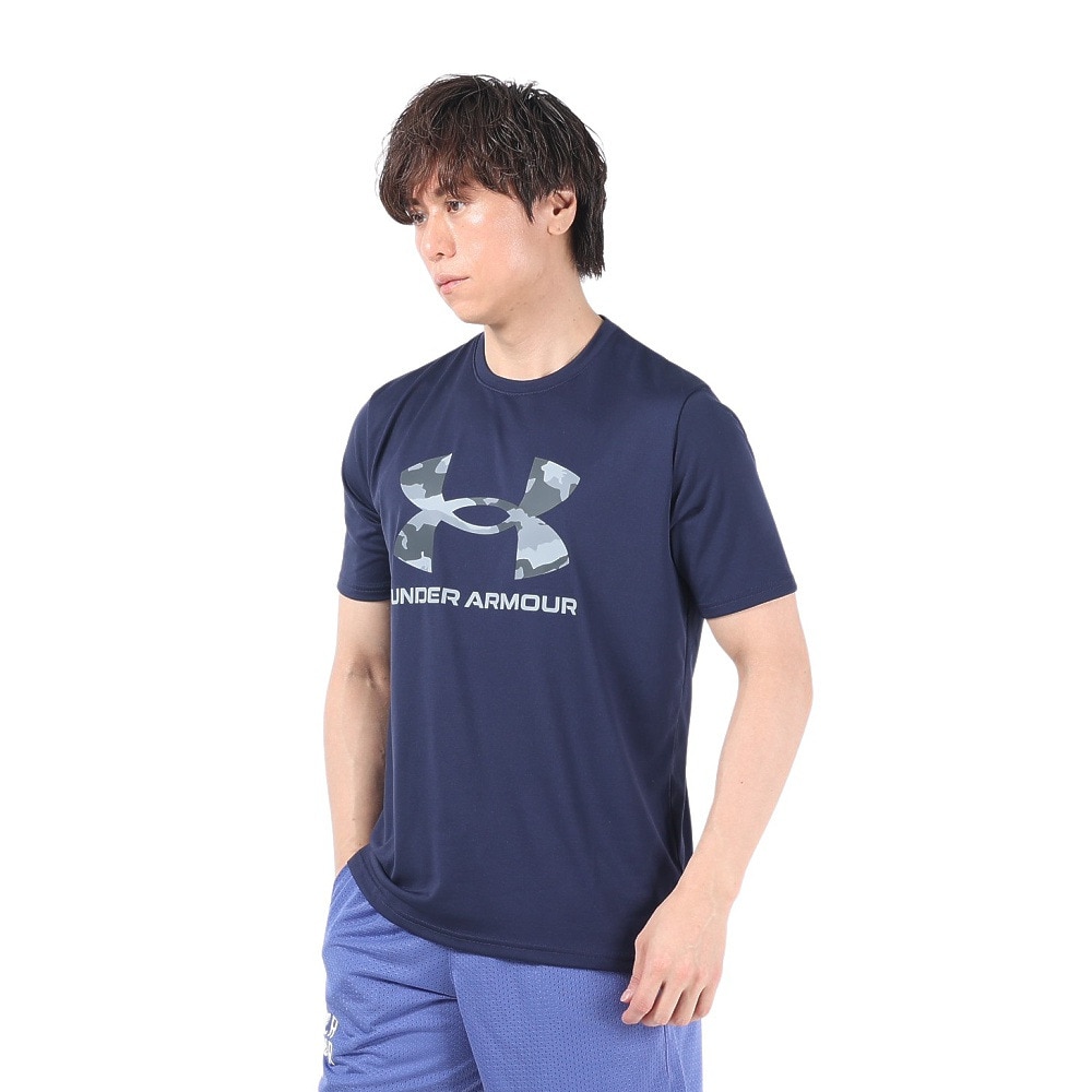 アンダーアーマー（UNDER ARMOUR）（メンズ）テック カモ ビッグロゴ ショートスリーブTシャツ 1384797 410