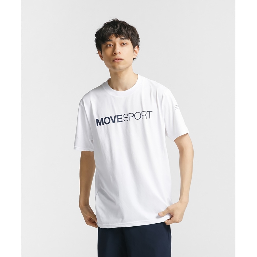 デサント（DESCENTE）（メンズ）半袖Tシャツ 接触冷感 S.F.TECH COOL DMMVJA50 WH