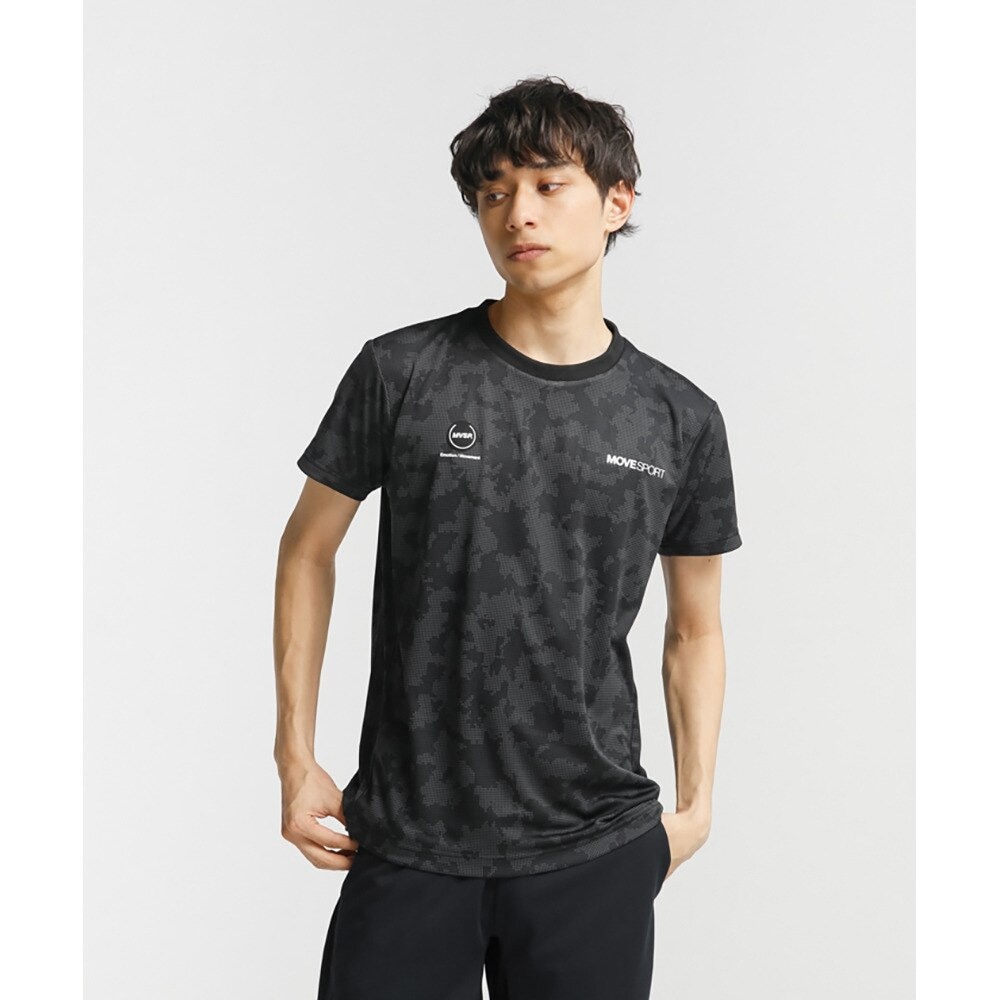 デサント（DESCENTE）（メンズ）半袖Tシャツ メンズ ジャガードニット DX-C2470 BK