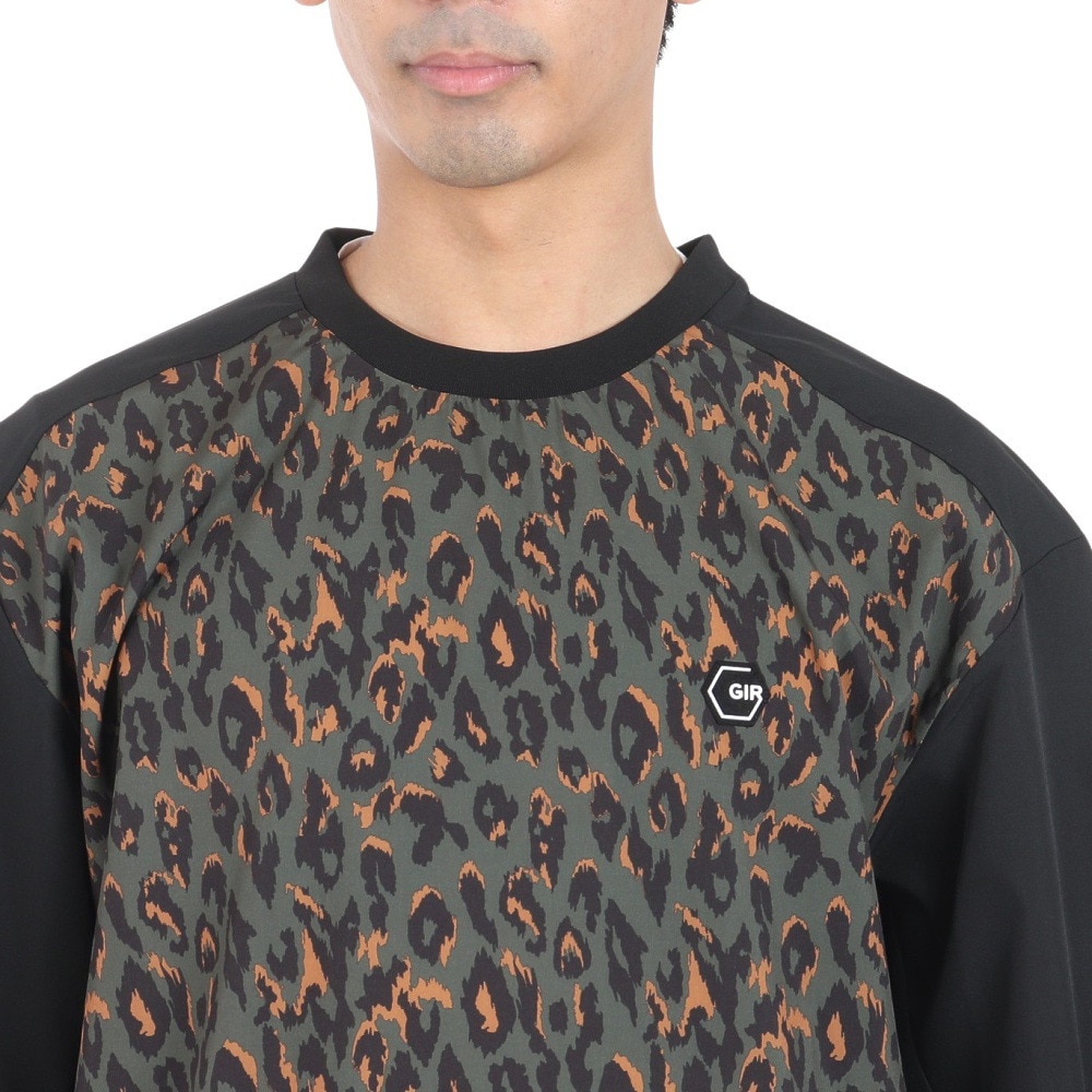 ジローム（GIRAUDM）（メンズ）絶耐撥水 UV WOVEN プリント半袖Tシャツ CT4S0079-TR863-GRSD BKXBR