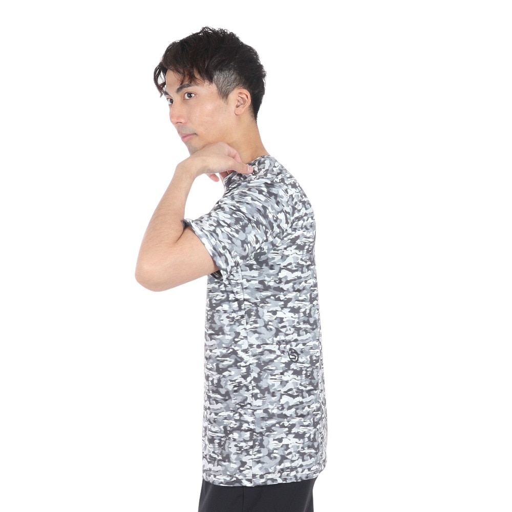 スキンズ（SKINS）（メンズ）アクティブウェア プリント Tシャツ 184-21340-113