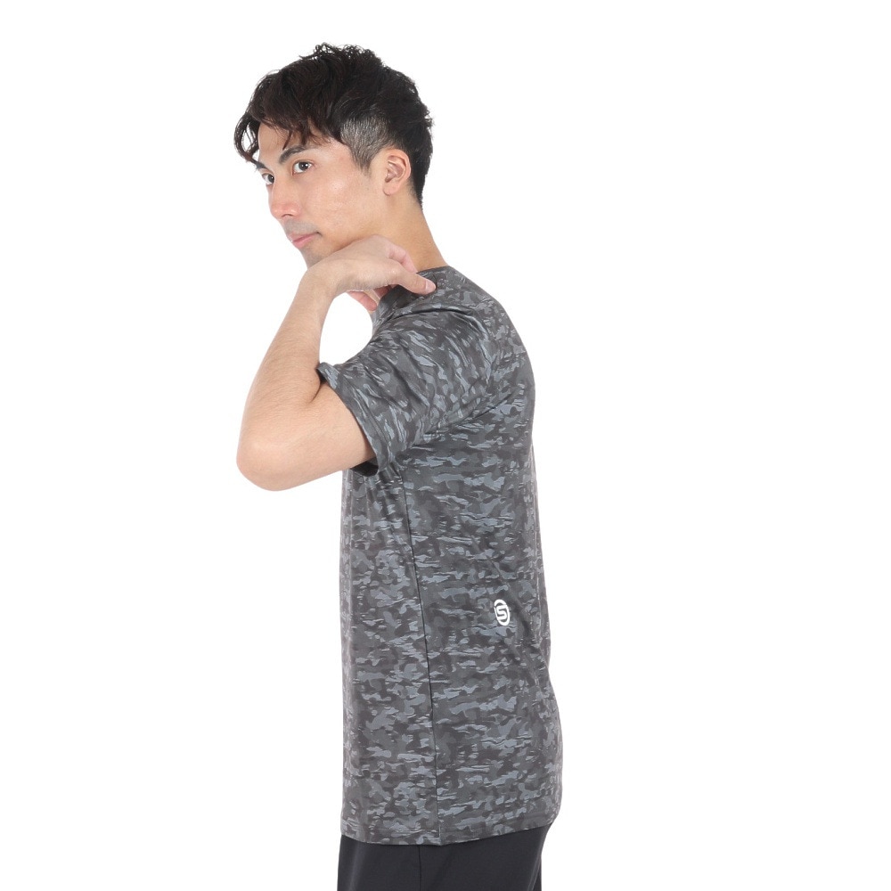 スキンズ（SKINS）（メンズ）アクティブウェア プリント Tシャツ 184-21340-119