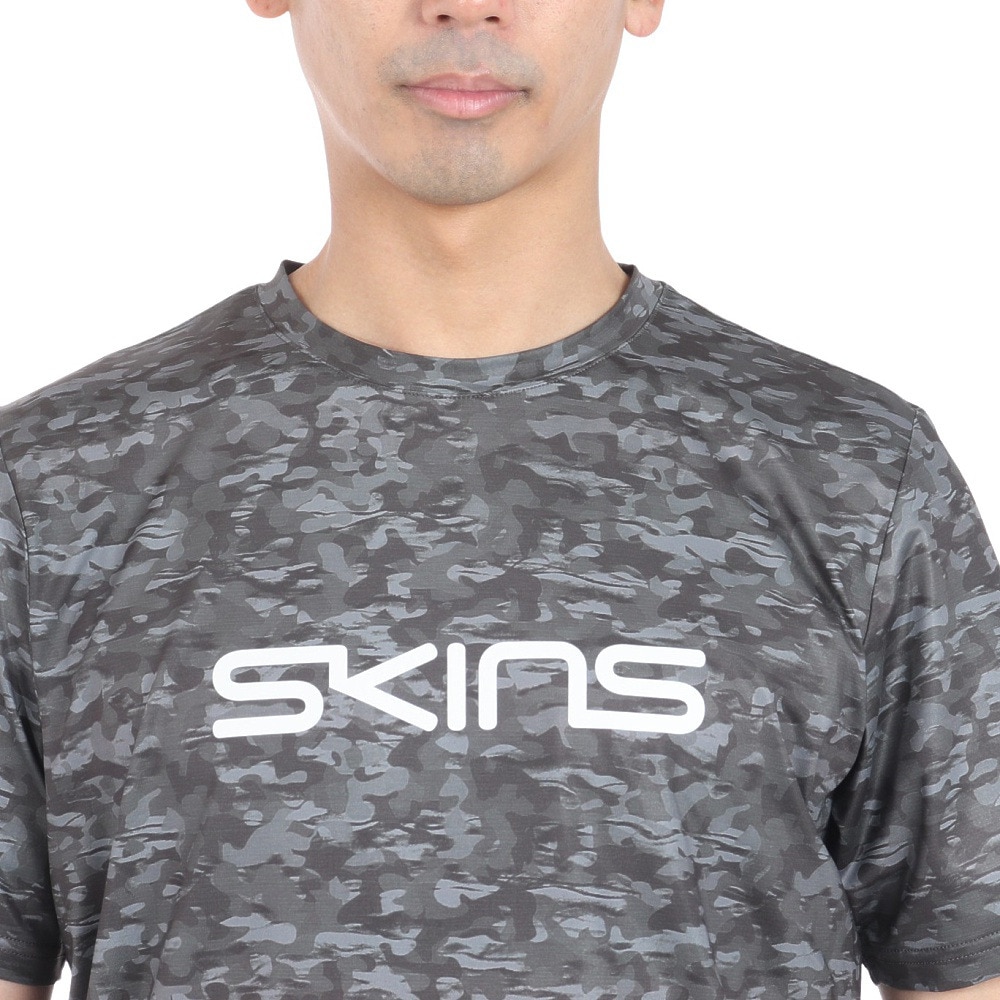 スキンズ（SKINS）（メンズ）アクティブウェア プリント Tシャツ 184-21340-119