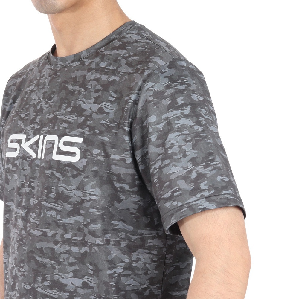 スキンズ（SKINS）（メンズ）アクティブウェア プリント Tシャツ 184-21340-119