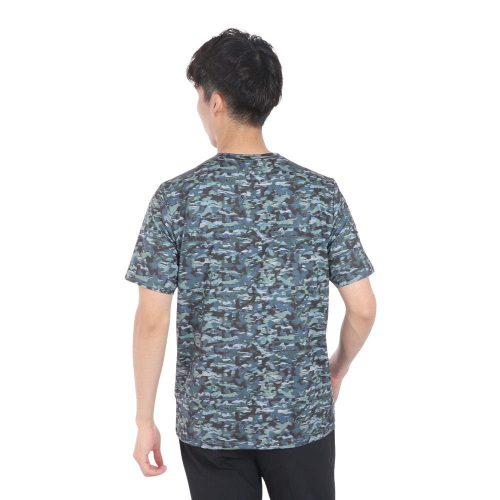 スキンズ（SKINS）（メンズ）アクティブウェア プリント Tシャツ 184-21340-126