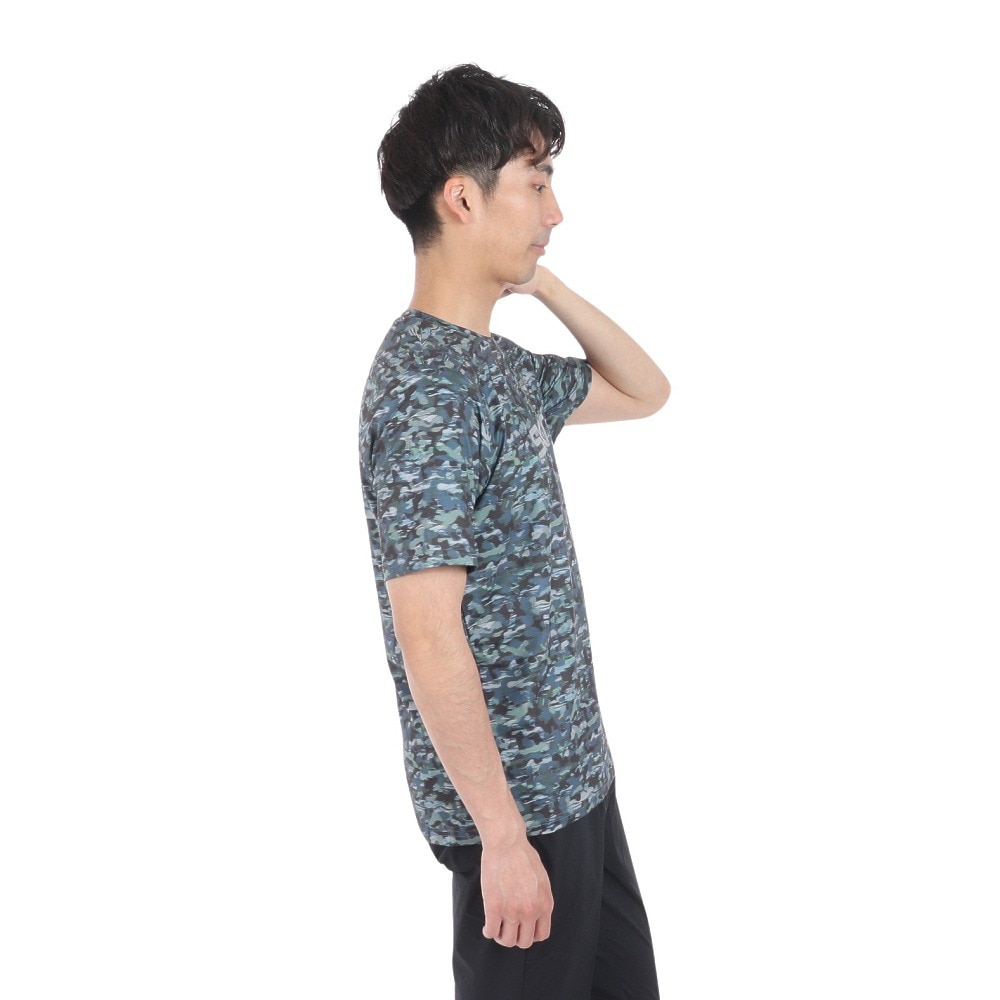スキンズ（SKINS）（メンズ）アクティブウェア プリント Tシャツ 184-21340-126