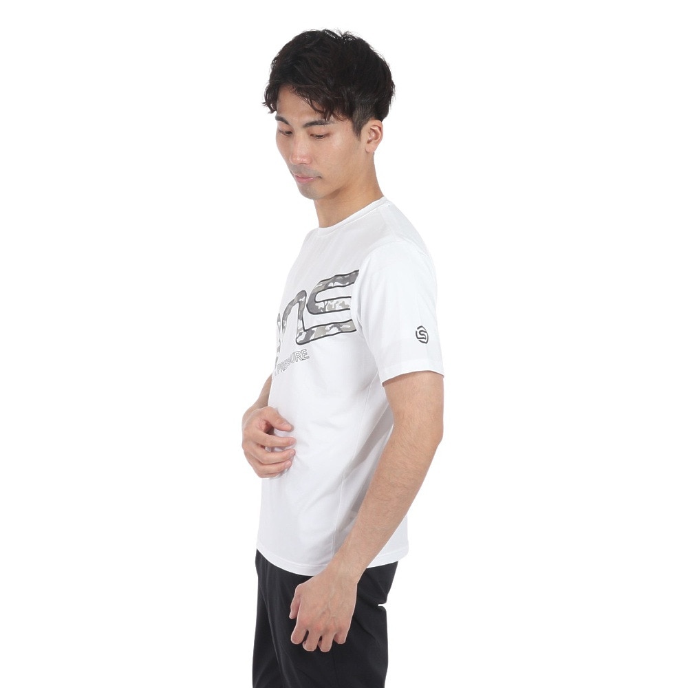 スキンズ（SKINS）（メンズ）アクティブウェア ビッグ ロゴ Tシャツ 184-21341-004