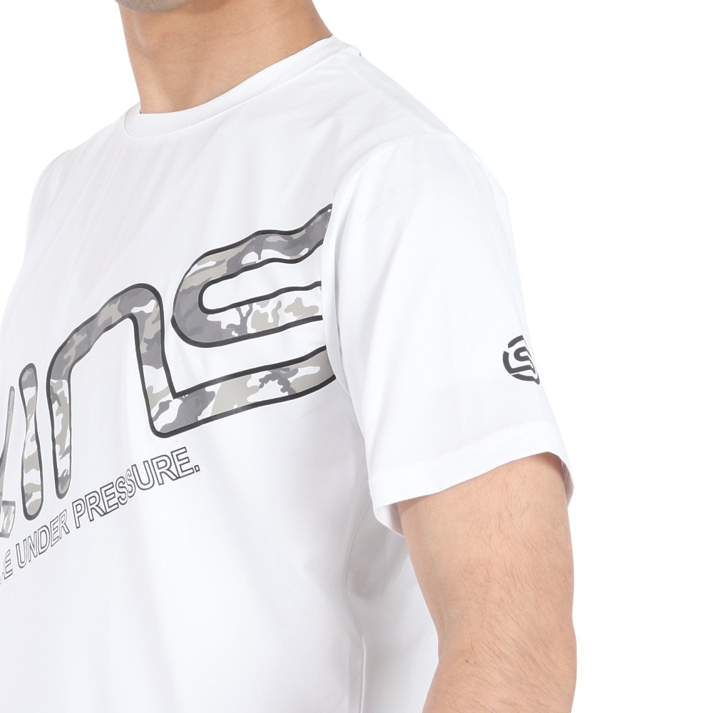 スキンズ（SKINS）（メンズ）アクティブウェア ビッグ ロゴ Tシャツ 184-21341-004