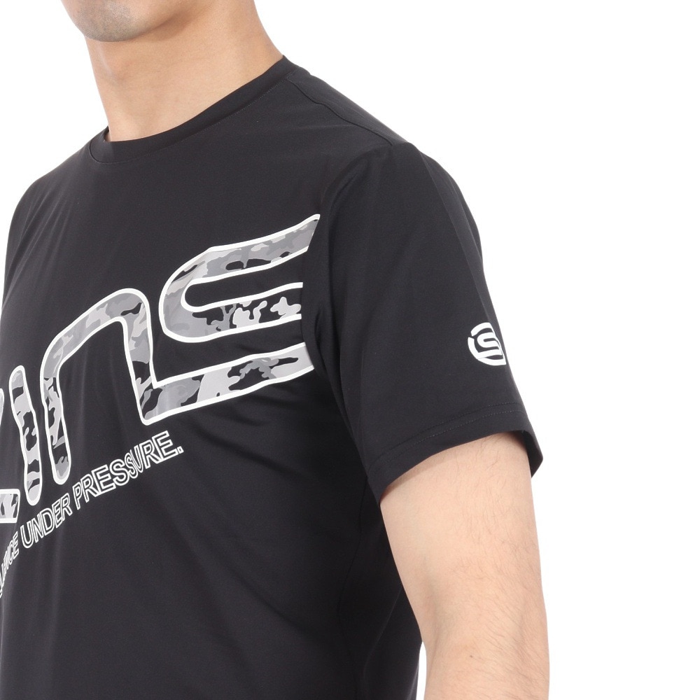 スキンズ（SKINS）（メンズ）アクティブウェア ビッグ ロゴ Tシャツ 184-21341-019