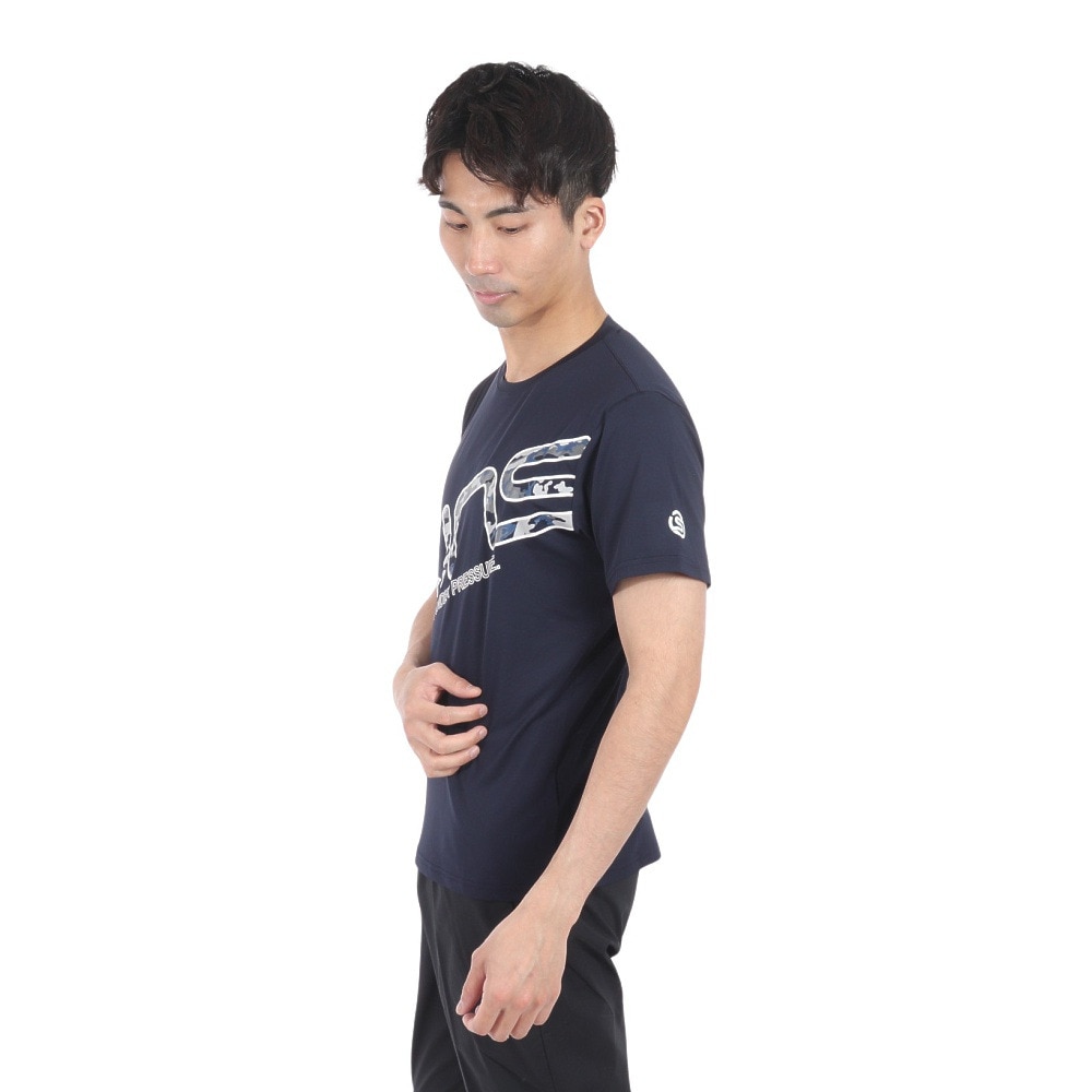 スキンズ（SKINS）（メンズ）アクティブウェア ビッグ ロゴ Tシャツ 184-21341-098