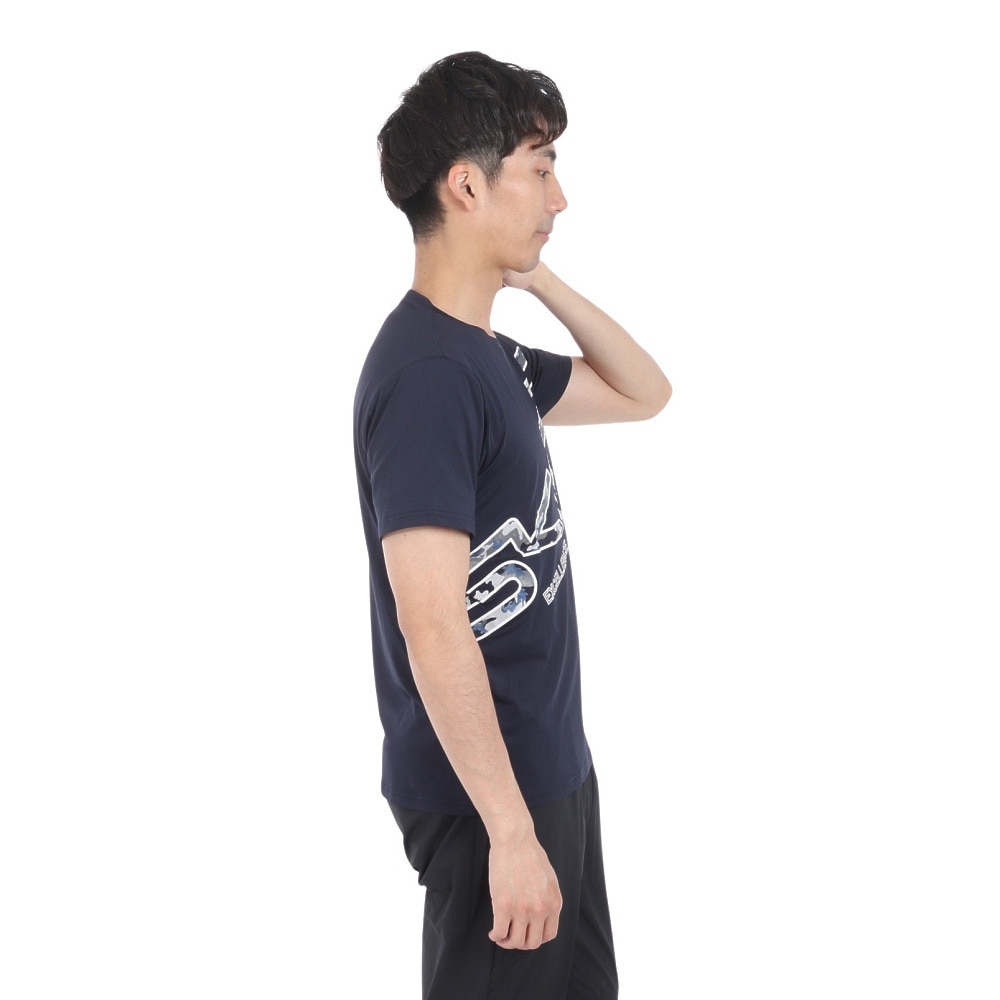 スキンズ（SKINS）（メンズ）アクティブウェア ビッグ ロゴ Tシャツ 184-21341-098