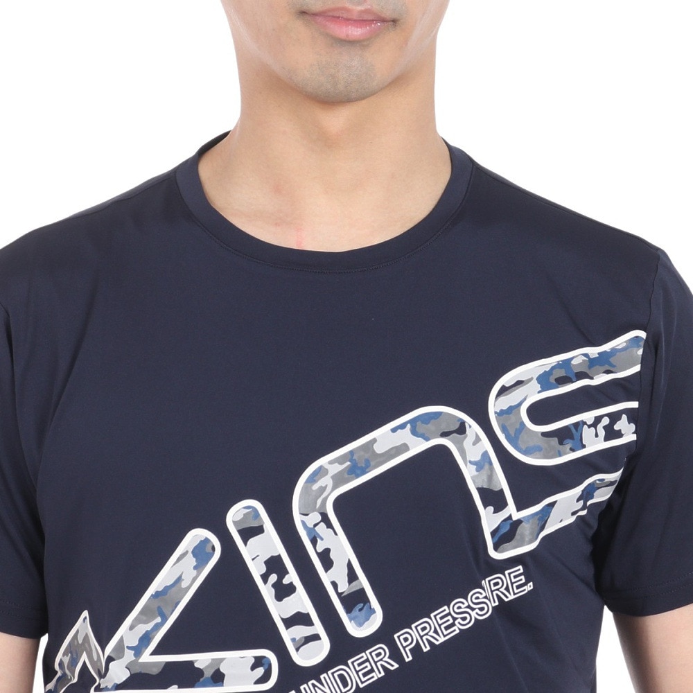 スキンズ（SKINS）（メンズ）アクティブウェア ビッグ ロゴ Tシャツ 184-21341-098
