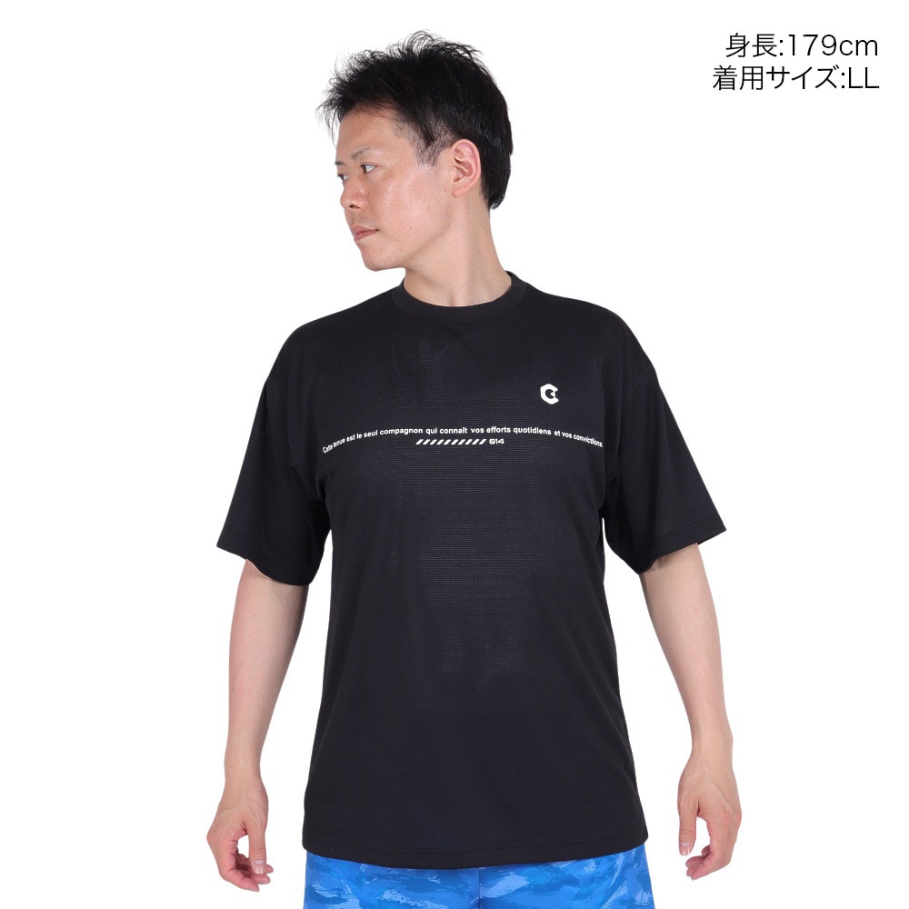 ジローム（GIRAUDM）（メンズ）VIATEX DRY メッシュ Tシャツ CT4S0020-TR863-GRES BLK