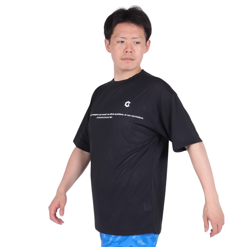 ジローム（GIRAUDM）（メンズ）VIATEX DRY メッシュ Tシャツ CT4S0020-TR863-GRES BLK