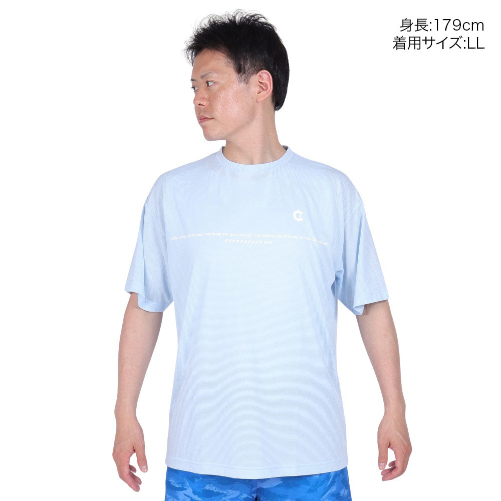 ジローム（GIRAUDM）（メンズ）VIATEX DRY メッシュ Tシャツ CT4S0020-TR863-GRES LBLU