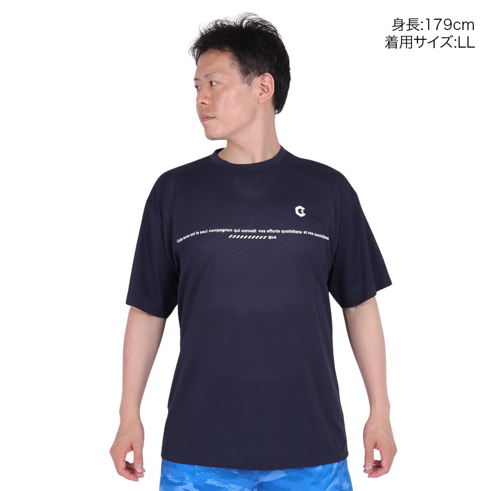 ジローム（GIRAUDM）（メンズ）VIATEX DRY メッシュ Tシャツ CT4S0020-TR863-GRES NVY