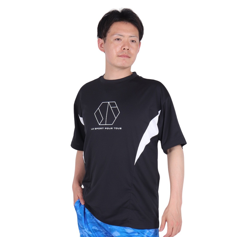 ジローム（GIRAUDM）（メンズ）VIATEX DRY メッシュ Tシャツ CT4S0021-TR863-GRES BLK