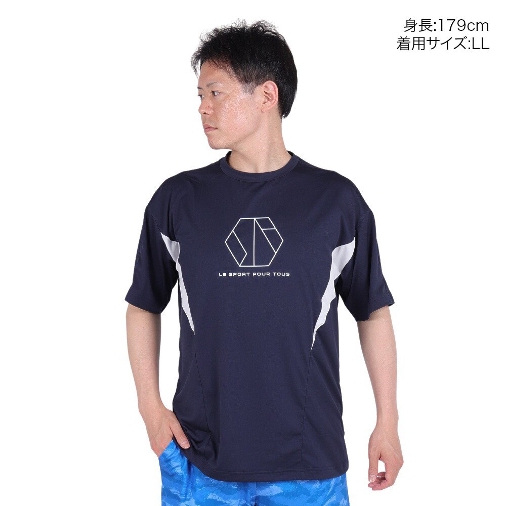 ジローム（GIRAUDM）（メンズ）VIATEX DRY メッシュ Tシャツ CT4S0021-TR863-GRES NVY