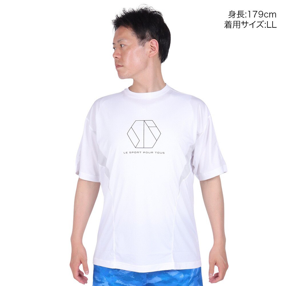 ジローム（GIRAUDM）（メンズ）VIATEX DRY メッシュ Tシャツ CT4S0021-TR863-GRES WHT