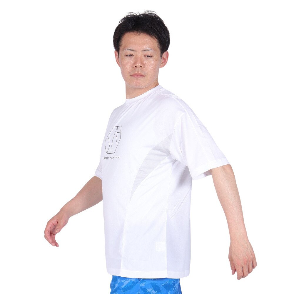 ジローム（GIRAUDM）（メンズ）VIATEX DRY メッシュ Tシャツ CT4S0021-TR863-GRES WHT