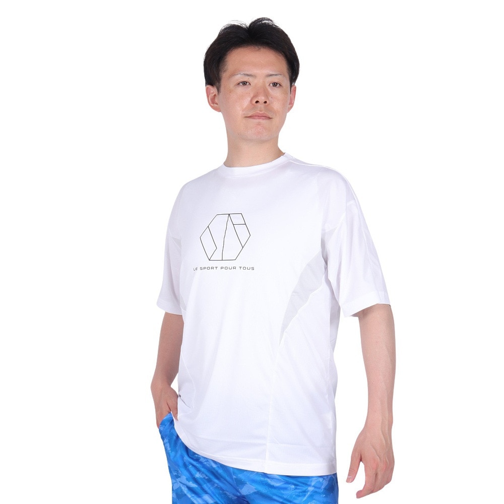 ジローム（GIRAUDM）（メンズ）VIATEX DRY メッシュ Tシャツ CT4S0021-TR863-GRES WHT