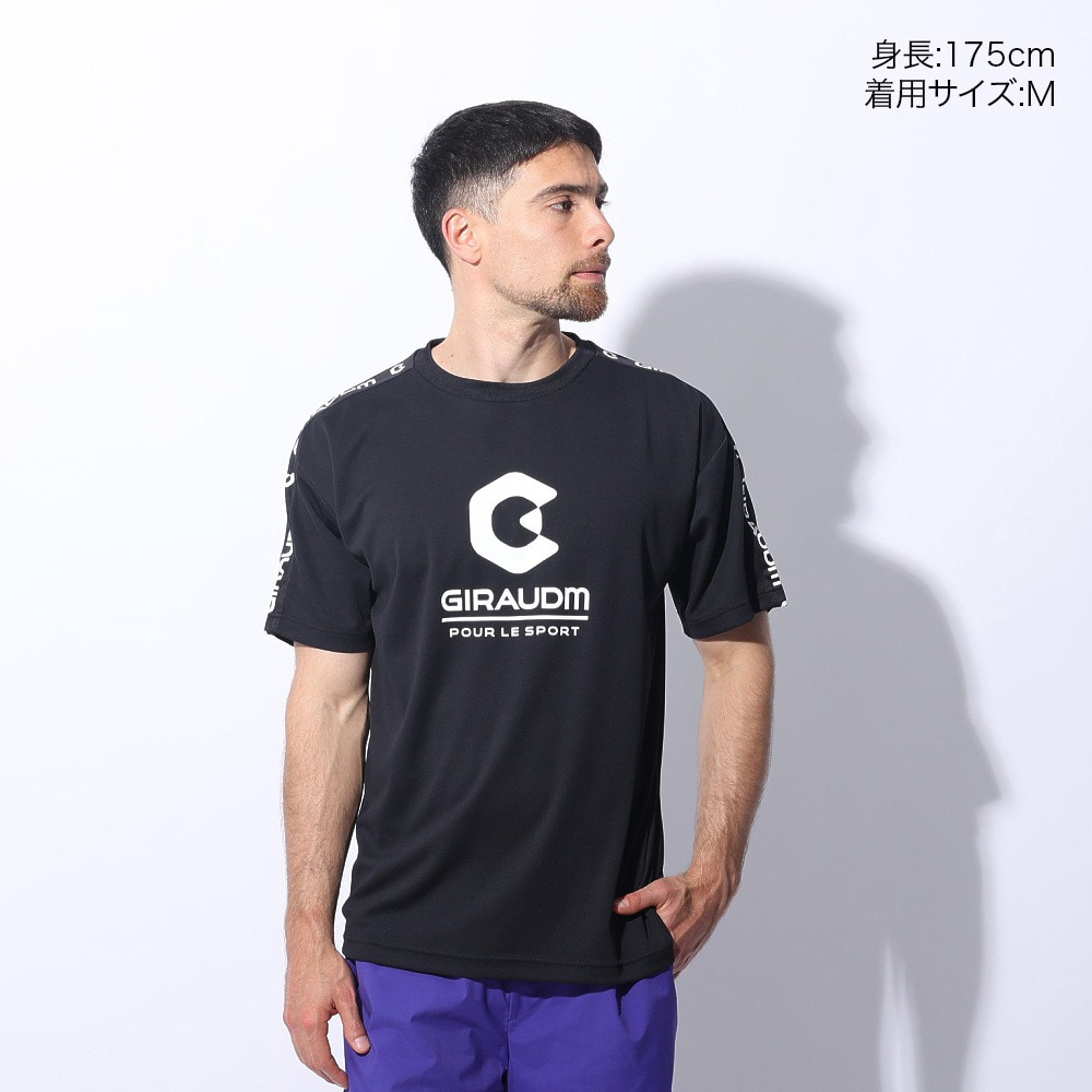 ジローム（GIRAUDM）（メンズ）ドライプラス メッシュ 半袖Tシャツ CT4S0022-TR863-GRES BLK