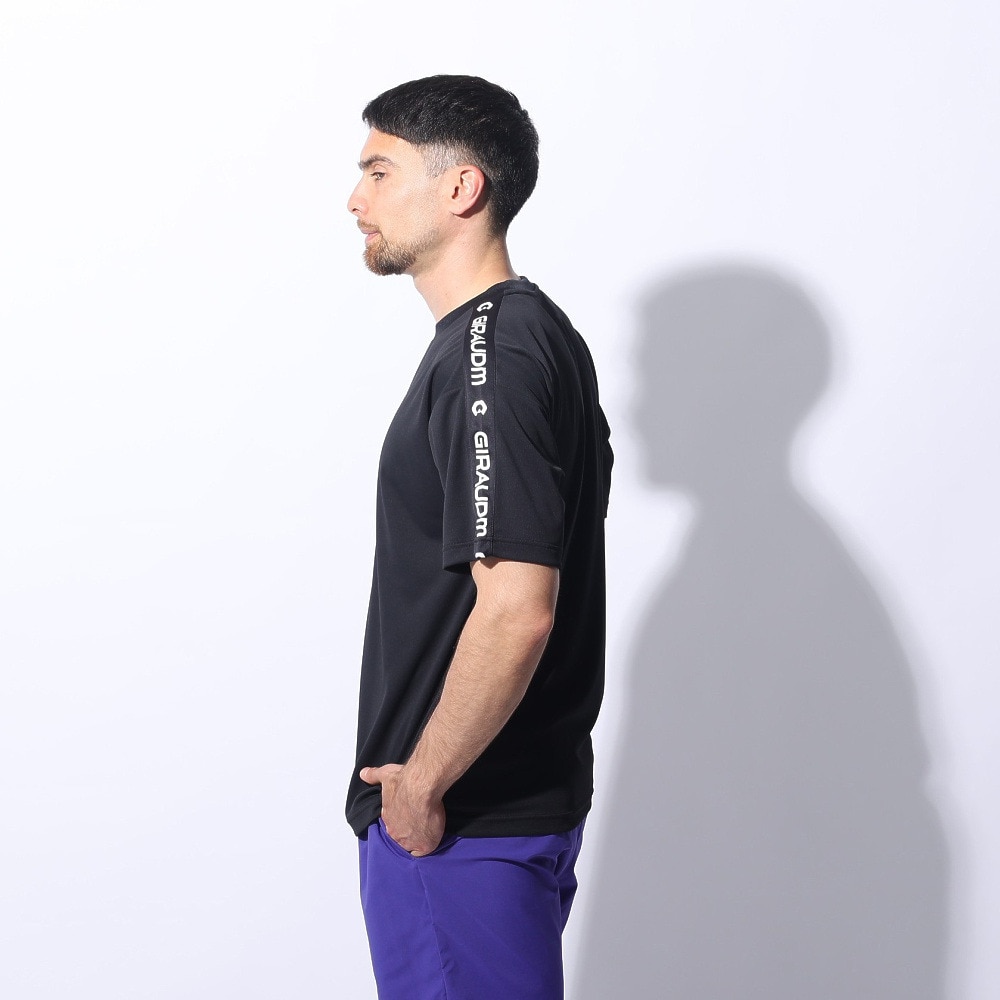 ジローム（GIRAUDM）（メンズ）ドライプラス メッシュ 半袖Tシャツ CT4S0022-TR863-GRES BLK