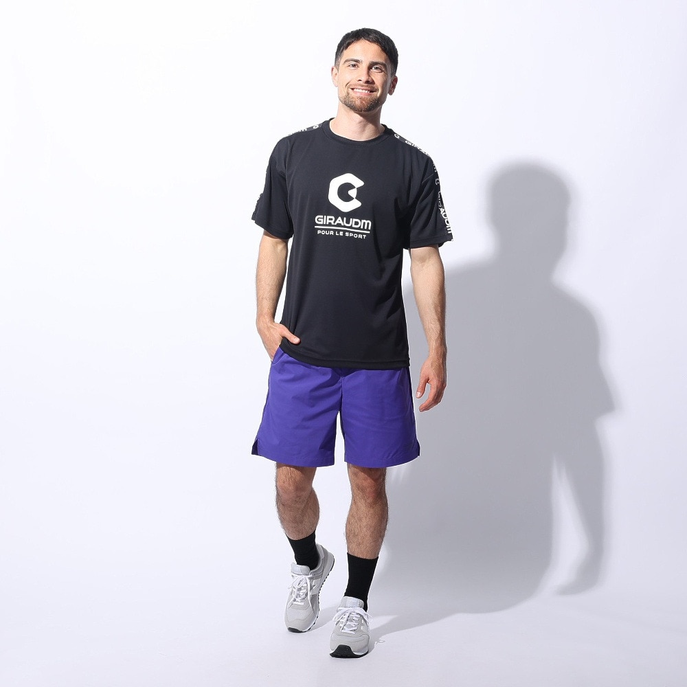 ジローム（GIRAUDM）（メンズ）ドライプラス メッシュ 半袖Tシャツ CT4S0022-TR863-GRES BLK
