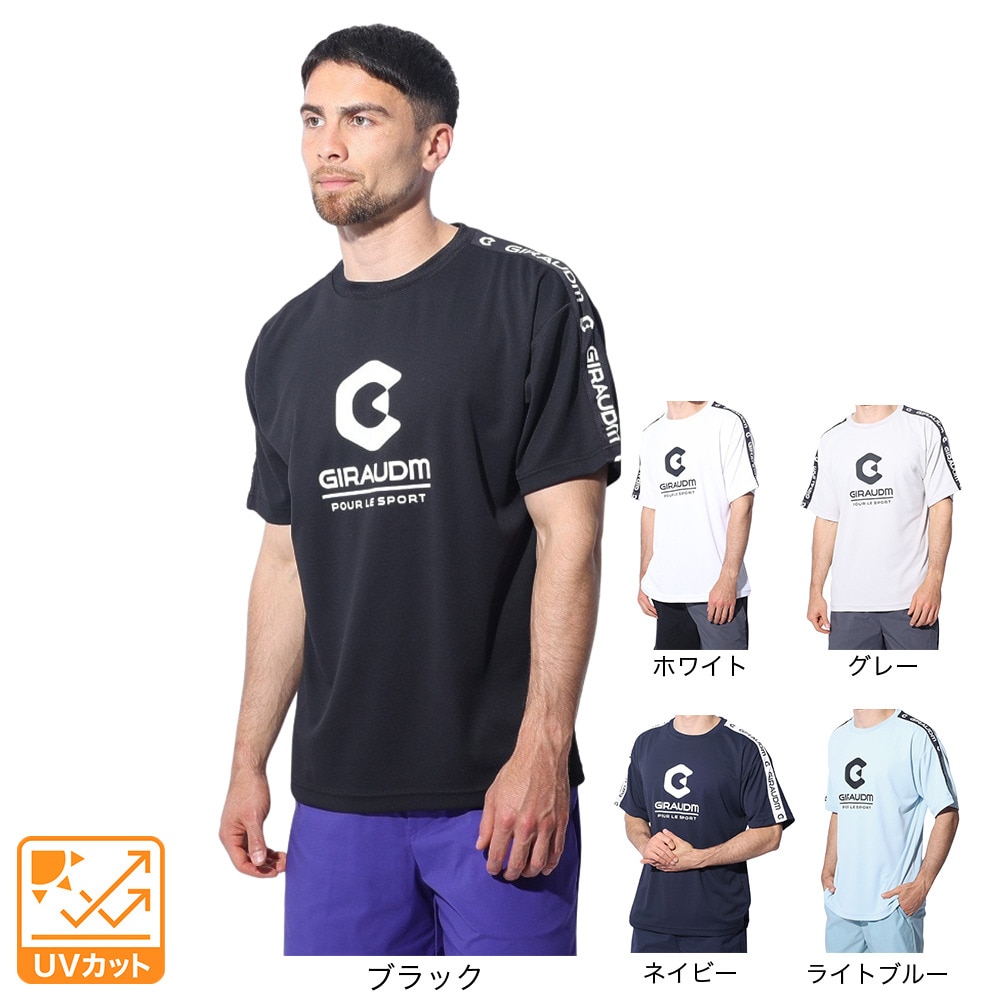 ジローム（GIRAUDM）（メンズ）ドライプラス メッシュ 半袖Tシャツ CT4S0022-TR863-GRES GRY