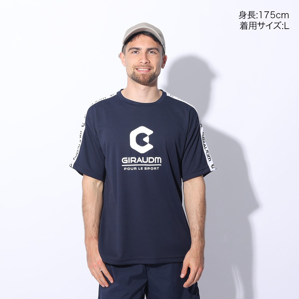 ジローム（GIRAUDM）（メンズ）ドライプラス メッシュ 半袖Tシャツ CT4S0022-TR863-GRES NVY
