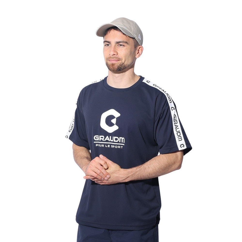 ジローム（GIRAUDM）（メンズ）ドライプラス メッシュ 半袖Tシャツ CT4S0022-TR863-GRES NVY