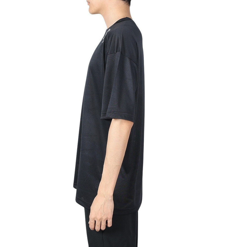 ジローム（GIRAUDM）（メンズ）ドライプラス JACQUARDT 半袖Tシャツ CT4S0023-TR863-GRES BLK
