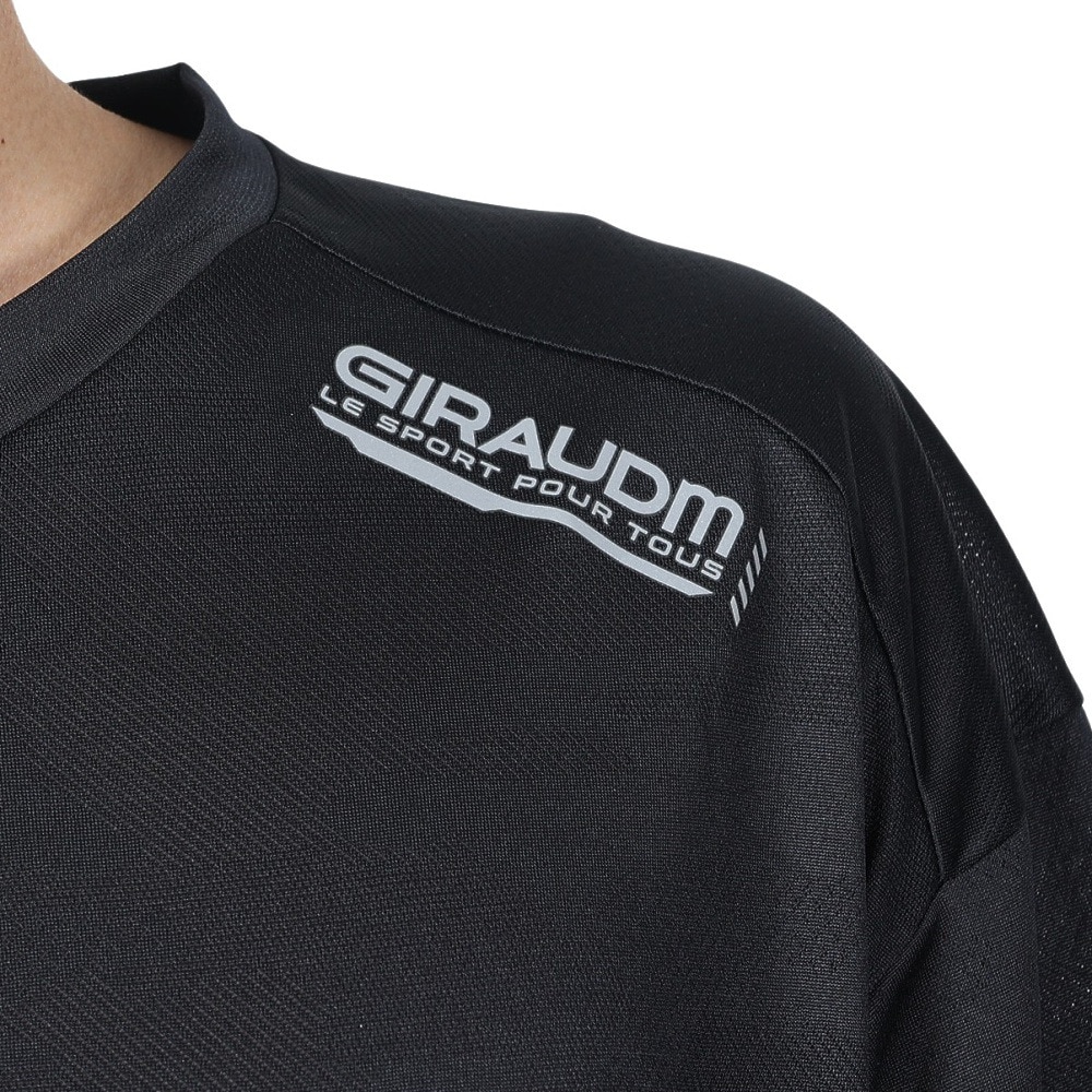 ジローム（GIRAUDM）（メンズ）ドライプラス JACQUARDT 半袖Tシャツ CT4S0023-TR863-GRES BLK