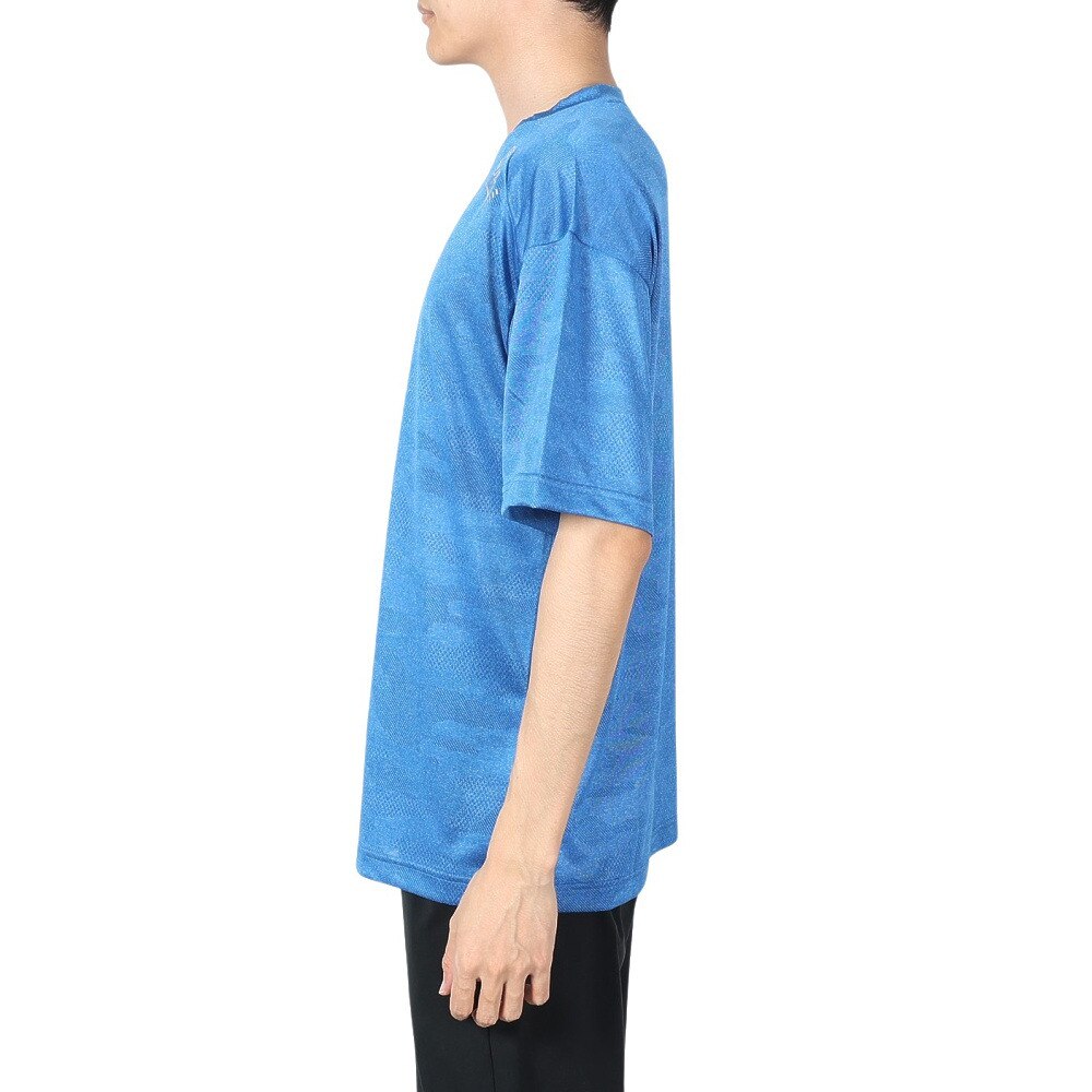 ジローム（GIRAUDM）（メンズ）ドライプラス JACQUARDT 半袖Tシャツ CT4S0023-TR863-GRES BLU